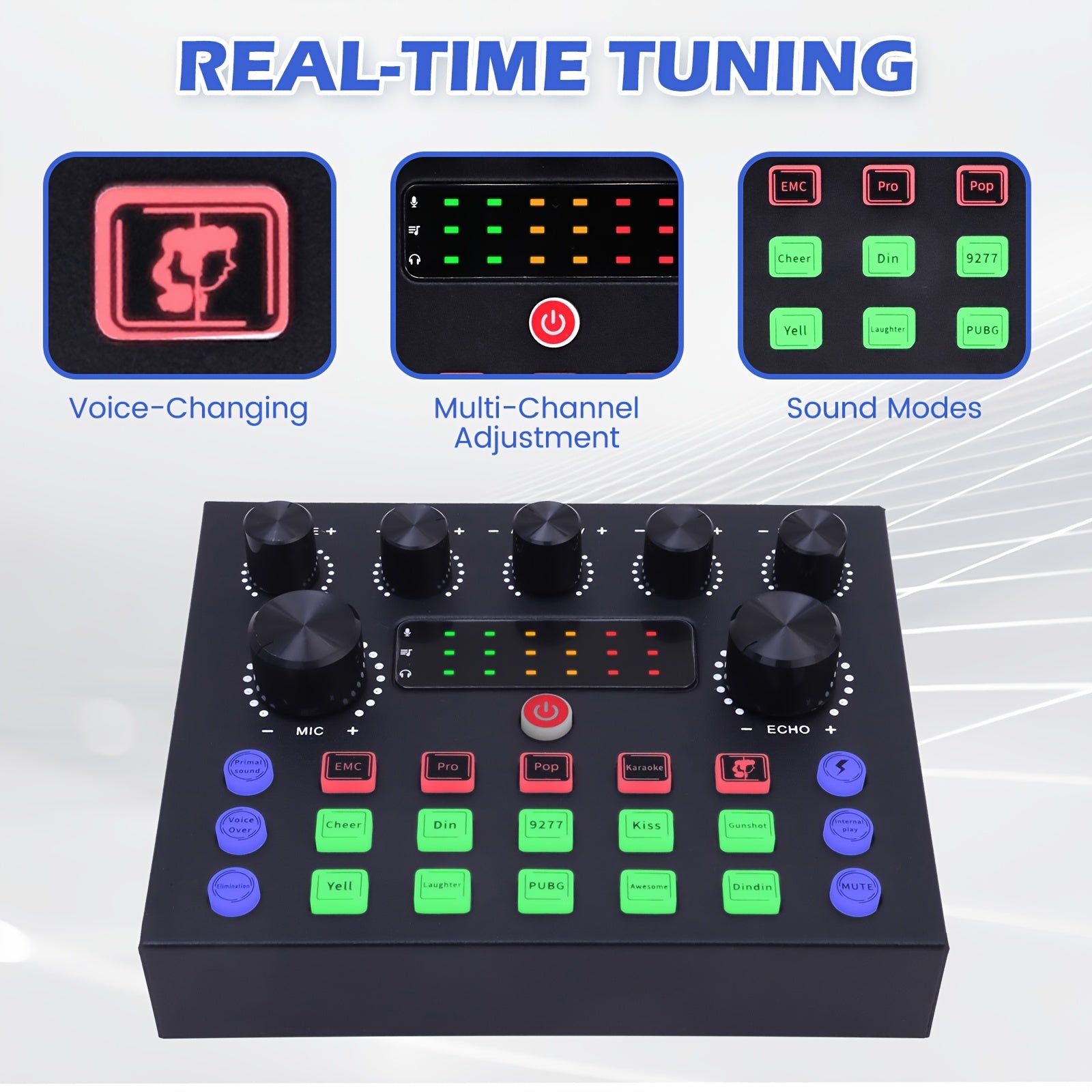 Home Studio Recording Kit Podcast Music Mixer Equipment Condenser Microphone Set